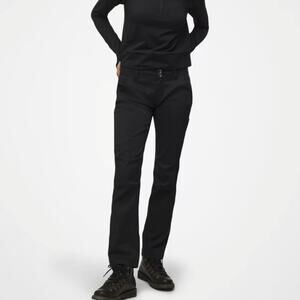 NEW Prana Halle Straight Leg Black Ankle Pant Black